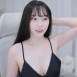 짜미 복귀방송 블랙 끈 슬립 겨드랑이 가슴골