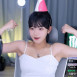 이두 자랑하하는 끈 민소매 겨드랑이 쵸단