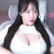 흰 CK 캘빈클라인 브라 앞으로 내미니까 더큰 가슴 겨우디