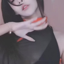 BJ 하루 검은 시스루 차이니스 드레스 - 이쿠욧