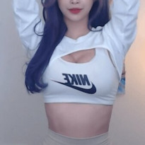 트위치 릴펄 노팬티 숏레깅스 도톰한 도끼