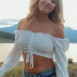 Lindsay Brewer 노브라 튜브탑