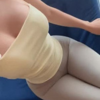 오또맘 위에서 내려다본 가슴골 레깅스 Y존