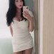 윗가슴 미니 드레스 셀카 @loveyu_ju