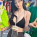 워터밤 이쁜 미모 리즈 한갱 블랙 비키니 가슴골
