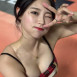 박선주 치어리더 섹시 산타복 초근접 가슴골