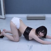 BJ 루루 튜브탑 옆가슴 엉밑살이 보이는 핫팬츠