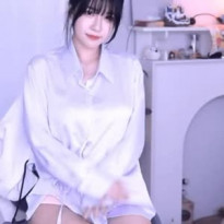 BJ 이아린 뒤가 시원한 실크 셔츠 핑크 돌핀팬츠 엉태