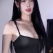 한갱 시스루 블랙 망사 살색 브라 가슴골