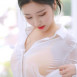 김나정 아나운서 욕조속 젖은 흰셔츠 노란 비키니