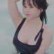 물에서 나오는 Bj 쭈디 가슴골