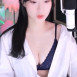 BJ 명아츄 단추푼 흰셔츠 속 보라 브라 가슴골