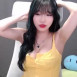 가슴 다 드러나는 민소매 노란 옷 수련수련