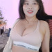 소람잉 분홍색 CK 캘빈클라인 스포츠 브라 머리묶는 매끈 겨드랑이