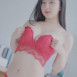 꽃송 오프솔더 원피스 짧은 치마 빨간 팬티