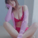 속옷만 입은 바바 후미카 완벽한 몸매
