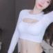 검은 팬츠 입은 BJ 금화 골반 구멍난 틈 가슴골