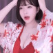 김빵귤 레드 레이스 브라렛 가슴골