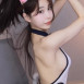 BJ 유지인 등이 시원한 홀터넥 겨드랑이 옆가슴