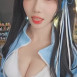 수련 수련 지퍼연 하늘색 트레이닝복 속 묵직한 가슴골 흰 브라렛