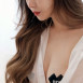 시스루 남친 셔츠 입은 노브라 누나 뻑미 니플 패치