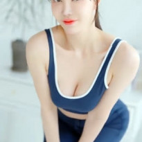 겨우디 스포츠 브라 레깅스 룩 숙인 가슴골