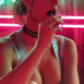 사탕 맛있게 먹는 레이첼 쿡 (Rachel Cook) 묵직한 가슴골