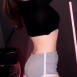 명아츄 회색 돌핀팬츠 입고 엉태 기립근 노출