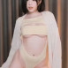 햄찡 다 보여주는 언더붑 하이레그 수영복