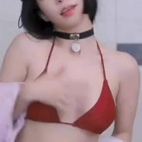 춤추는 아프리카 BJ 바비지니 빨간 비키니