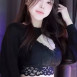 BJ 채빵 블랙 레이스 브라 가슴골