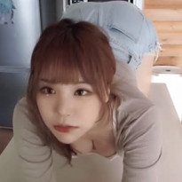 고양이 자세 하는 BJ 응지 숙인 가슴골