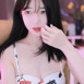 꽃무늬 끈나시 원피스 아윤 가슴골