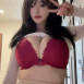 손밍 시스루티 올려서 거대한 레드브라 가슴 노출