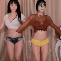 퀸다미 vs 에디린 가슴 흔들기 대결