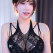 그릴래영 블랙 시스루 블랙브라 하네스끈으로 잡아주는 가슴골
